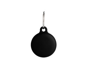 Mobil - Andre tilbehør - ONSALA Airtag Holder Silicone Black with Keyring - 664062