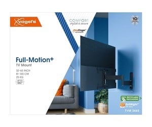 Veggmontering, AV-braketter & AV-møbler - Vogel's Comfort TVM 3465 mounting kit - full-motion - for OLED display - black 25 kg 65" 100 x 100 mm - 3834650