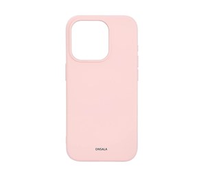 Mobil - Deksel og etui - ONSALA Phone Case with Silicone Feel MagSeries Chalk Pink - iPhone 15 Pro - 664171