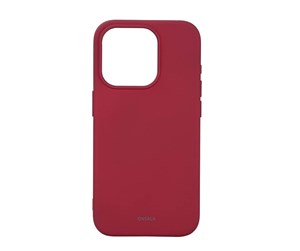 Mobil - Deksel og etui - ONSALA Phone Case Silicone MagSeries Deep Red - iPhone 15 Pro - 664195