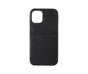 Mobil - Deksel og etui - ONSALA Cover Leather Black iPhone 12 5.4" Cardpockets - 667566