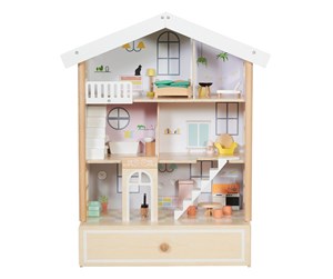 Treleker - Classic World Happy Villa Wooden Dollhouse 28dlg. - 50552