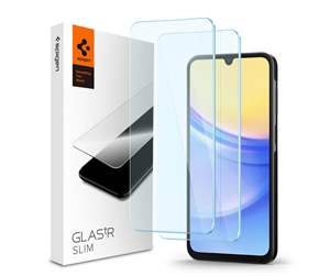 Mobil - Beskyttelsesglass - Spigen Glass tR Slim 2 Pack - Samsung Galaxy A25 5G/Galaxy A15/Galaxy A15 5G - AGL07447