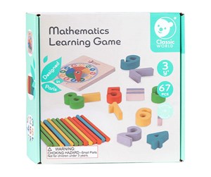 Brettspill & Puslespill - Classic World Wooden Math Game 67dlg. - 54563