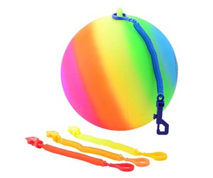 Utendørsleker - Outdoor Fun Rainbow Ball Bungee Ball (Assorted) - 29621