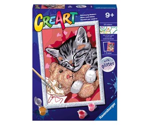 Kreative leker - Ravensburger CreArt Painting by Numbers - Peaceful Kitten - 202669