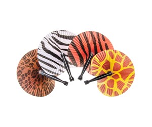 Små gaver til barn - LG-Imports Animal print fan (Assorted) - 4328