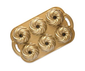 Stekebrett & Ovnrister - Nordic Ware Bradepanne Swirl Bundtlette Pan - 93977