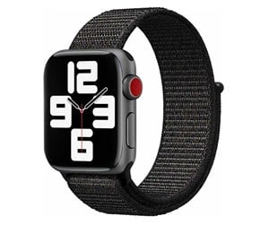 Smartklokke - Tilbehør - Lippa Apple Watch Nylon Strap 42/44/45/49 - Black - LPAW041