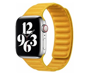 Smartklokke - Tilbehør - Lippa Apple Watch finewoven strap 42/44/45/49 - Yellow - LPAW053