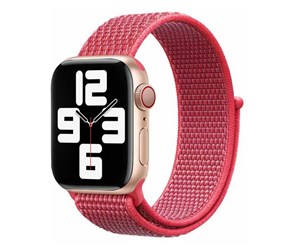 Smartklokke - Tilbehør - Lippa Apple Watch nylon strap 42/44/45/49 - Red - LPAW044