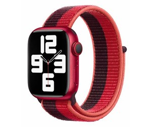 Smartklokke - Tilbehør - Lippa Apple Watch Nylon Strap 42/44/45/49 Purple/Red - LPAW048