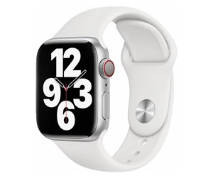 Smartklokke - Tilbehør - Lippa Apple Watch Silicone Strap 38/40/41 - White - LPAW006