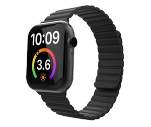 Smartklokke - Tilbehør - Lippa Apple Watch Magnetic Silicone Strap 42/44/45/49 - Black - LPAW121