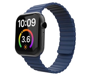 Smartklokke - Tilbehør - Lippa Apple Watch Magnetic Silicone Strap 42/44/45/49 - Navy Blue - LPAW120