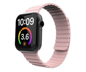 Smartklokke - Tilbehør - Lippa Apple Watch Magnetic Silicone Strap 42/44/45/49 - Pink - LPAW117