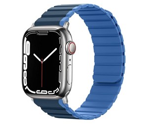 Smartklokke - Tilbehør - Lippa Apple Watch Magnetic Silicone Strap 42/44/45/49 - Dark Blue - LPAW114