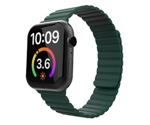 Smartklokke - Tilbehør - Lippa Apple Watch Magnetic Silicone Strap 38/40/41 - Dark Green - LPAW083