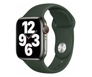 Smartklokke - Tilbehør - Lippa Apple Watch silicone strap 42/44/45/49 - Dark Green - LPAW040