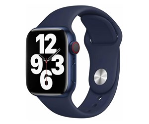 Smartklokke - Tilbehør - Lippa Apple Watch Silicone Strap 38/40/41 - Navy Blue - LPAW007