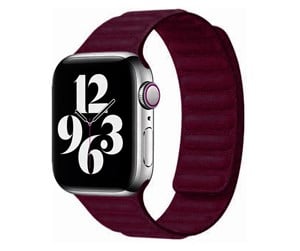 Smartklokke - Tilbehør - Lippa Apple Watch Finewoven Strap 42/44/45/49 - Bordeaux - LPAW109