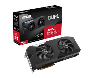 Grafikkort - ASUS Radeon RX 7900 XT DUAL OC - 20 GB GDDR6 RAM - Grafikkort - 90YV0IV2-M0NA00