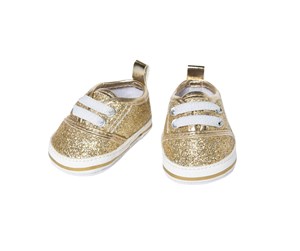 Dukker, Bamser & Utstyr - Heless Doll sneakers Glitter Gold 30-34 cm - 1461