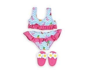 Dukker, Bamser & Utstyr - Heless Dolls Bikini with Slippers Flamingo 28-35 cm - 199