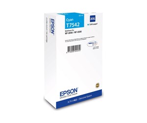 Printertilbehør blekk/toner - Epson T7542 - XXL size - cyan - original - ink cartridge - Blekkpatron Blå - C13T75424N