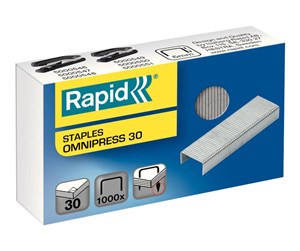 Hullemaskin & Stiftemaskin - Rapid Omnipress 30 - staples - 6 mm - pack of 1000 - 5000559