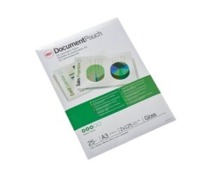 Laminering - GBC Document Laminating Pouch - 25-pack - glossy - 303 x 426 mm - lamination pouches - 3747237