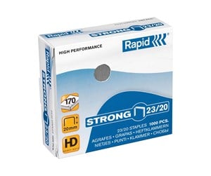 Hullemaskin & Stiftemaskin - Rapid Strong - staples - 23/20 - pack of 1000 - 24870400