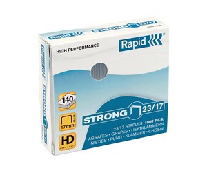 Hullemaskin & Stiftemaskin - Rapid Strong - staples - 23/15 - 15 mm - pack of 1000 - 24870200