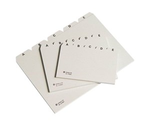 Arkivering & Oppbevaring - Esselte - card file - 25 parts - for A6 - tabbed - light grey - 21682