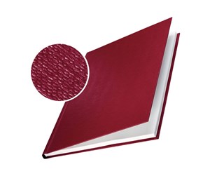 Printertilbehør blekk/toner - Leitz Bokomslag impressBIND Hardt Linstruktur 3,5 mm Vinrød - <p>Hardcover</p> - 73900028