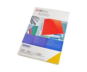 Printertilbehør blekk/toner - GBC Innbindingsomslag HiGloss 250g A4 Rød - Binding cover - CE020030