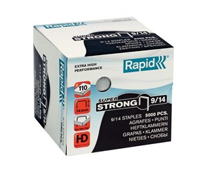 Hullemaskin & Stiftemaskin - Rapid Super Strong - staples - 9/14 - 14 mm - pack of 5000 - 24871500