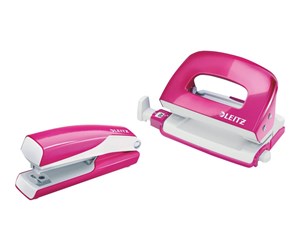 Skrivebordstilbehør - Leitz Stift- & Hullesett Mini  WOW Rosa - 55612023