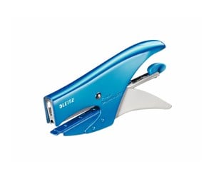 Skrivebordstilbehør - Leitz stapling pliers - 15 sheets - metal - metallic blue - 55472036