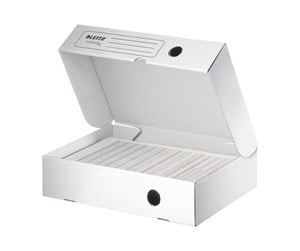 Arkivering & Oppbevaring - Leitz Infinity - box file - for A4 - white - 61000000