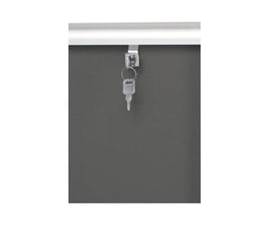 Konferanse & Presentasjon - Nobo enclosed bulletin board - 965 x 665 mm - grey - 31333500