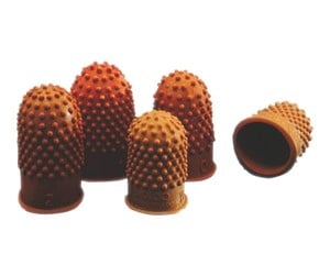 Skrivebordstilbehør - Rexel Size 1 - thimblette - dark orange (pack of 10) - 23520305