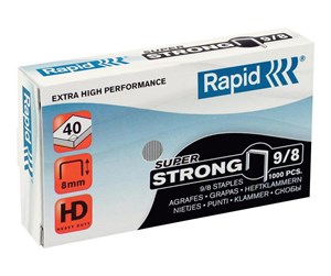 Hullemaskin & Stiftemaskin - Rapid Super Strong - staples - 9/8 - 8 mm - pack of 5000 - 24871000