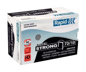 Hullemaskin & Stiftemaskin - Rapid Super Strong - staples - 73/10 - 10 mm - pack of 5000 - 24890400