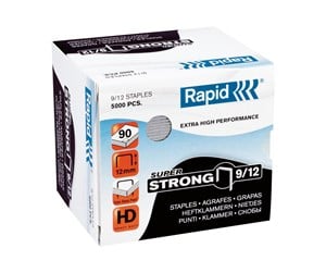 Hullemaskin & Stiftemaskin - Rapid Super Strong - staples - 9/12 - 12 mm - pack of 5000 - 24871400