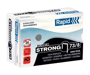 Hullemaskin & Stiftemaskin - Rapid Super Strong - staples - 73/8 - 8 mm - pack of 5000 - 24890300