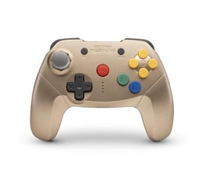 Spill - Tilbehør - Retro Fighters Brawler64 Bluetooth NSO Edition - Gold - Controller - Nintendo Switch - 850046080227