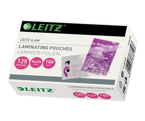 Laminering - Leitz - 100 - 54 x 86 mm - lamination pouches - 33810