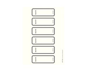 Arkivering & Oppbevaring - Leitz narrow / short - lever arch label - for A4 C4 - grey (pack of 60) - 16930085