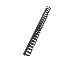 Printertilbehør blekk/toner - GBC Spiral CombBind 25mm A4 21R Sort - Plastic binding comb - 4028182